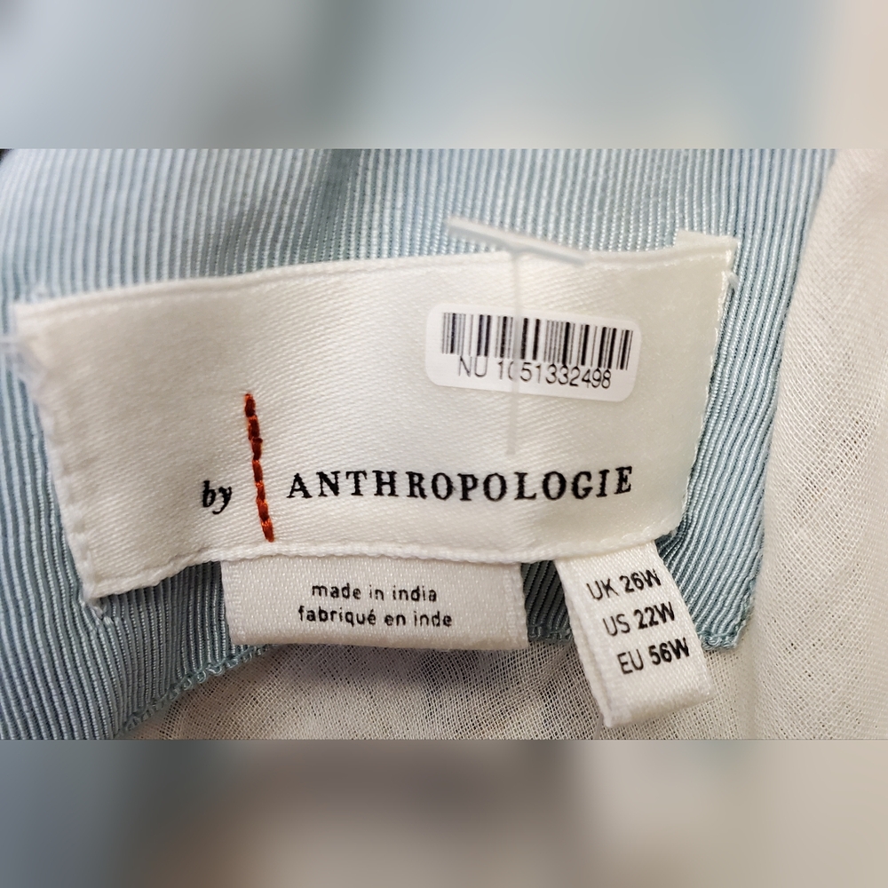 Anthropologie NWT Halter Slim Linen Floral Mini Dress A:17 - Picture 13 of 16